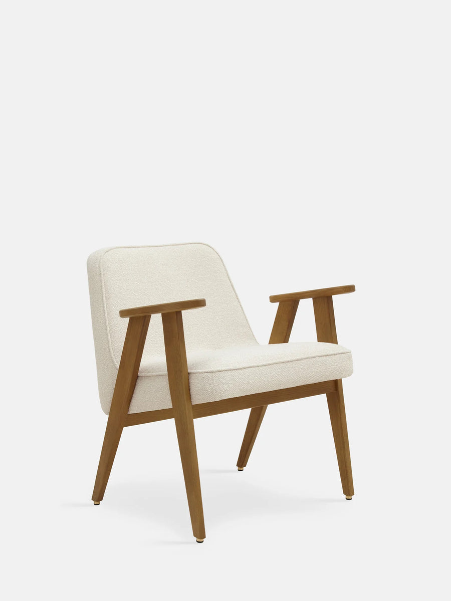 366 Armchair - in Boucle Creme Fabric