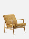 Stefan Lounge Chair - in Marble Mustard Fabric