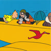 Tintin Greeting Card - Aeroplane Talk