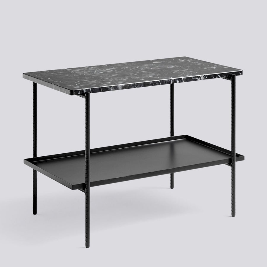 Rebar Side Table Marble W75 x D44 x H55cm