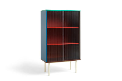 Colour Cabinet Tall with glass doors