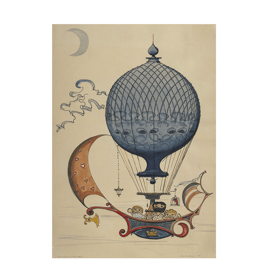 Balloon Travel Poster Large