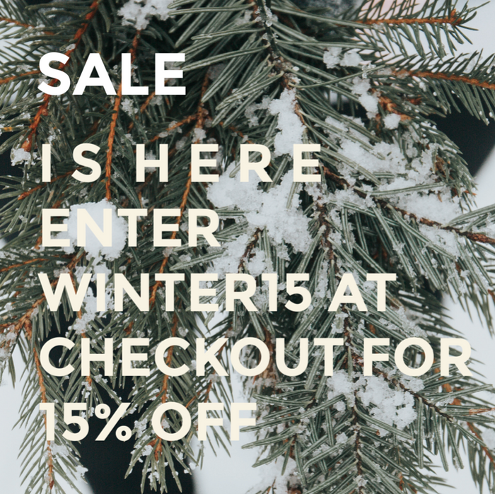 Winter Sale 15% Off