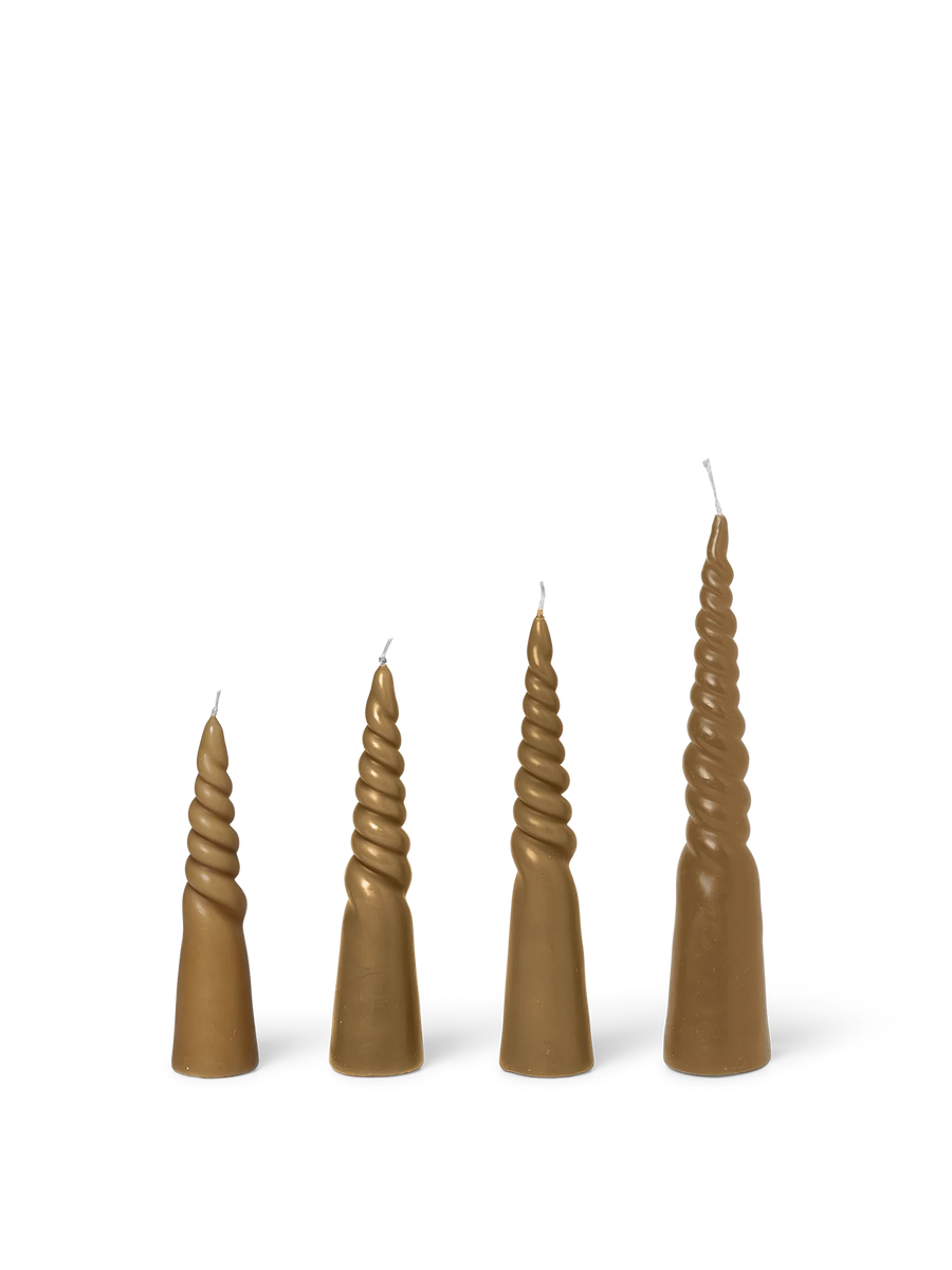 Candles - Set of 4 Straw