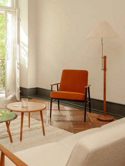 Fox Metal Lounge Chair - in Boucle Sierra Fabric