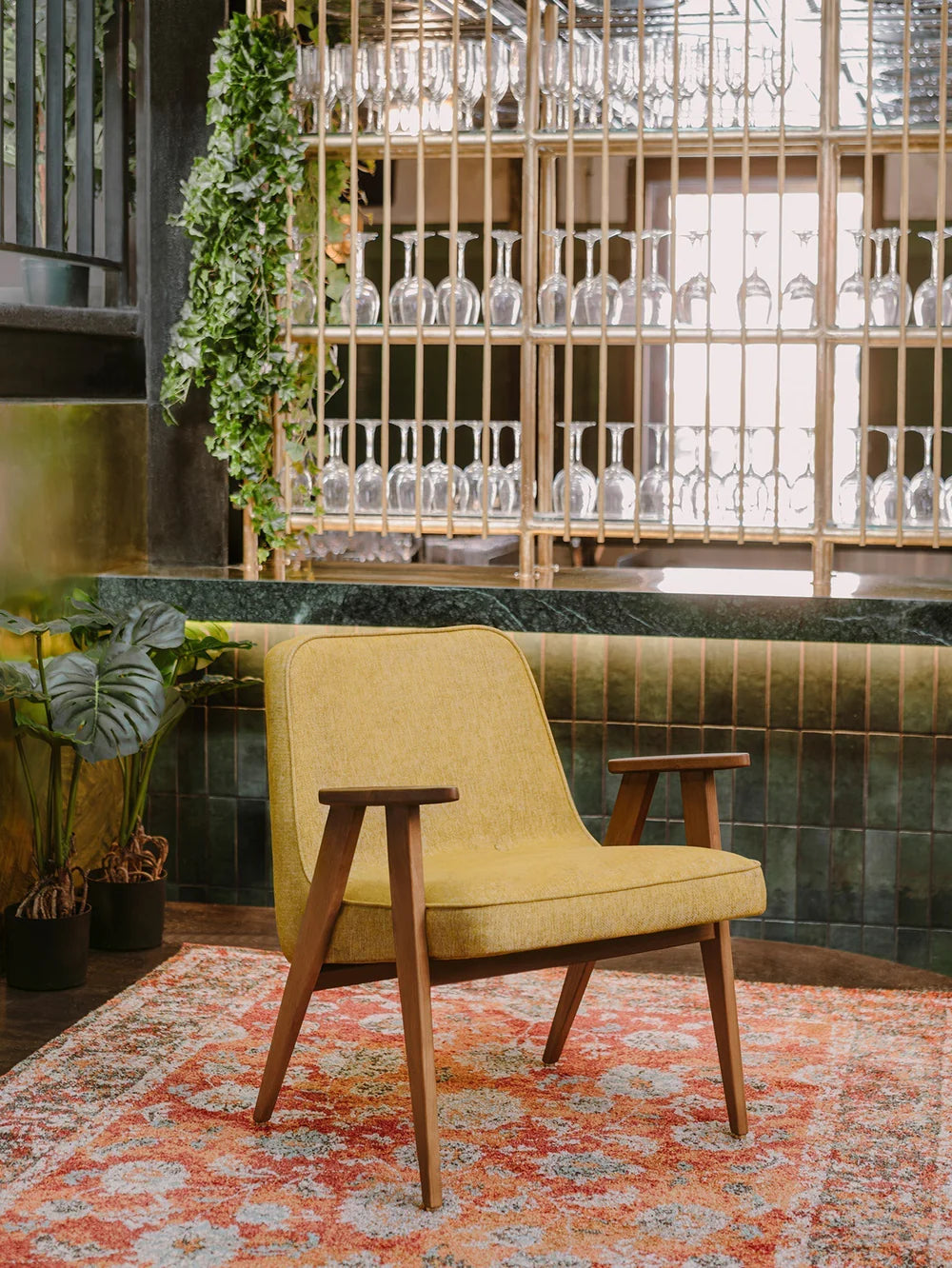 366 Armchair - in Coco Creme Fabric