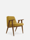 366 Armchair - in Shine Velvet Mustard Fabric