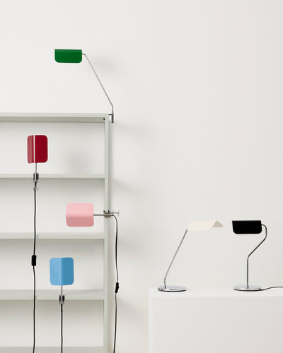 Apex Clip Lamp Oyster White