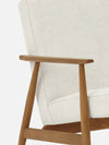 Fox Lounge Chair - in Marble White Fabric