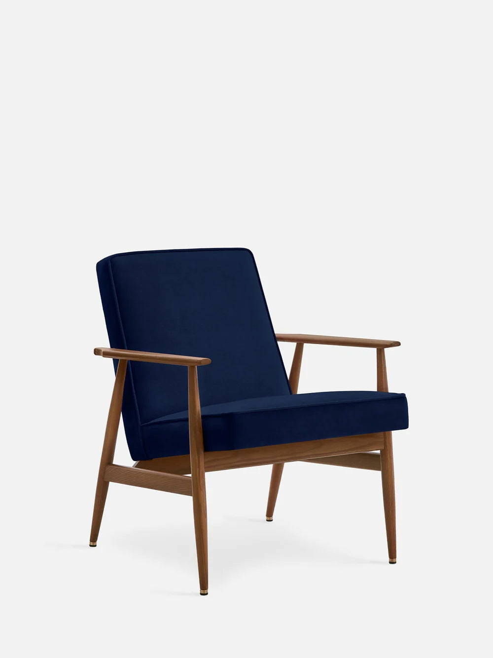 Fox Lounge Chair - in Velvet Indigo Fabric
