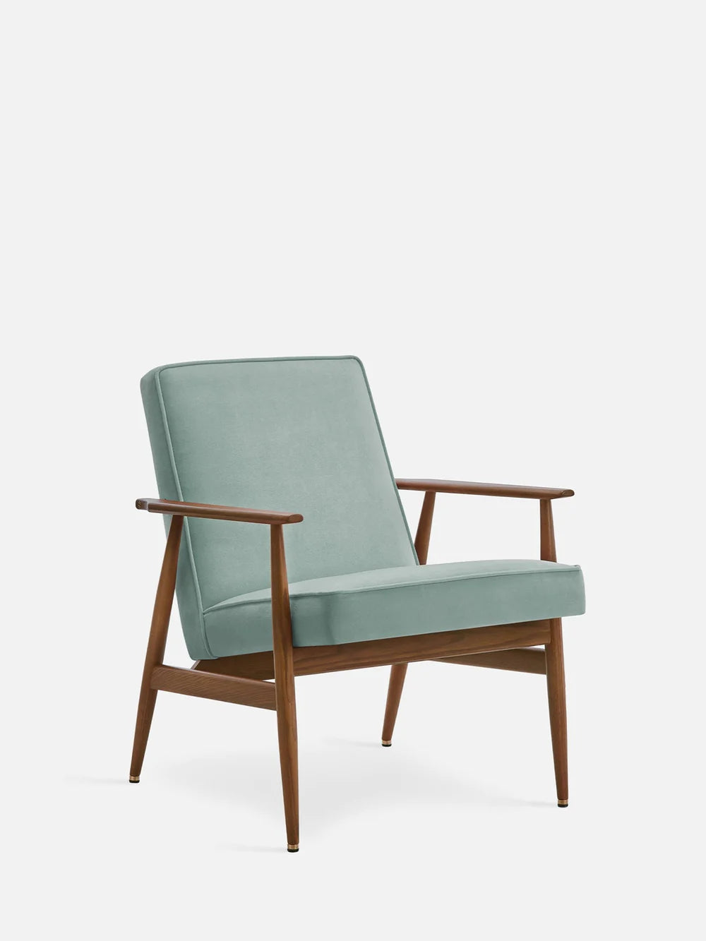 Fox Lounge Chair - in Velvet Mint Fabric