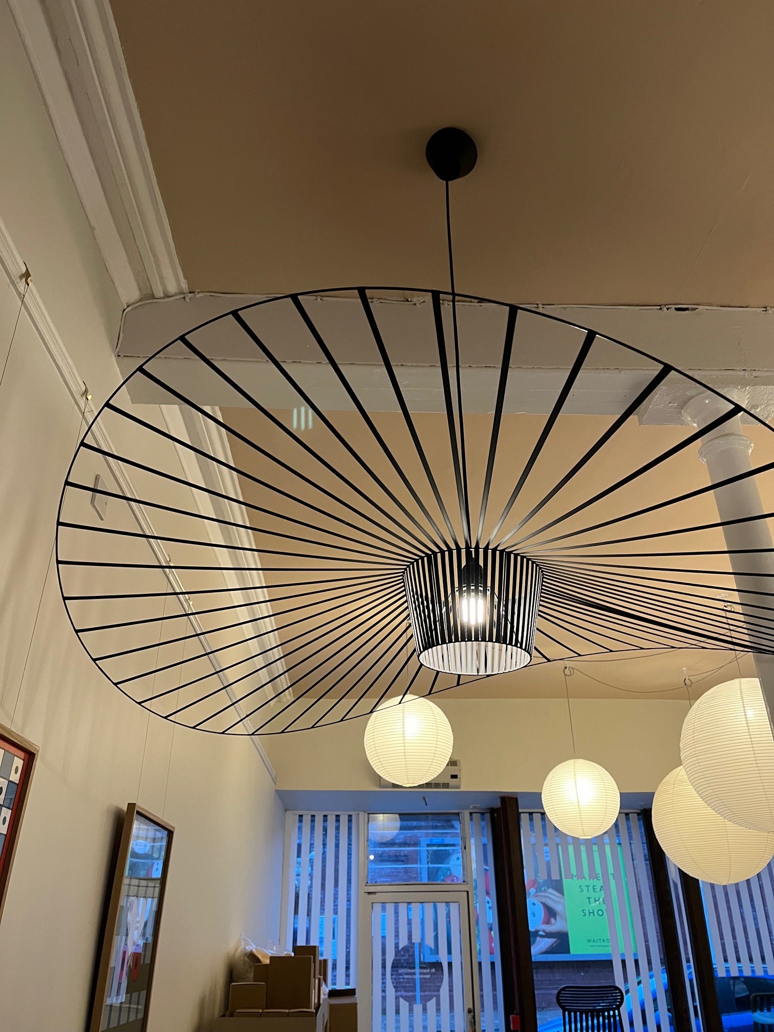 SALE Vertigo Pendant Lamp Medium Black Ex Display RRP £840