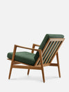 Stefan Lounge Chair - in Boucle Bottle Green Fabric