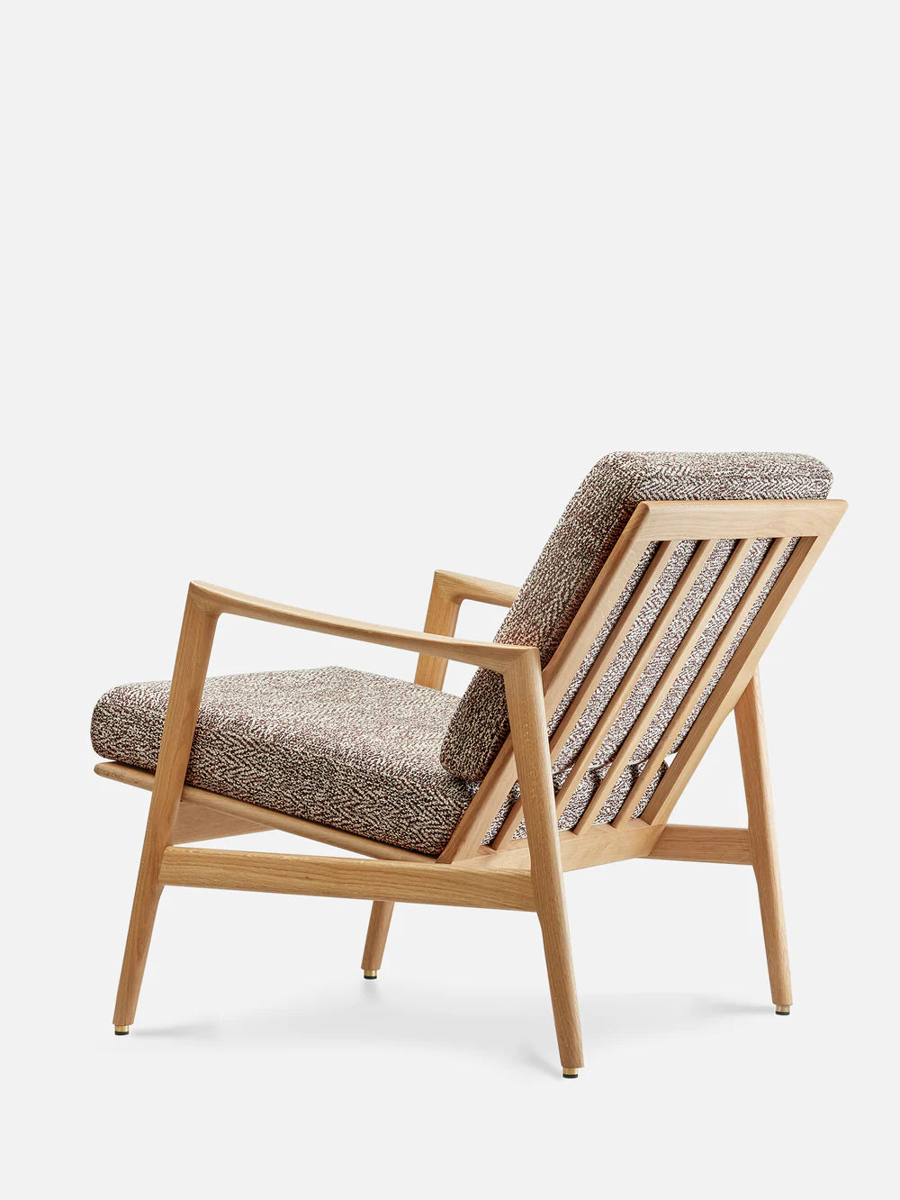 Stefan Lounge Chair - in Braid Brown Fabric