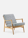 Stefan Lounge Chair - in Braid Blue Fabric