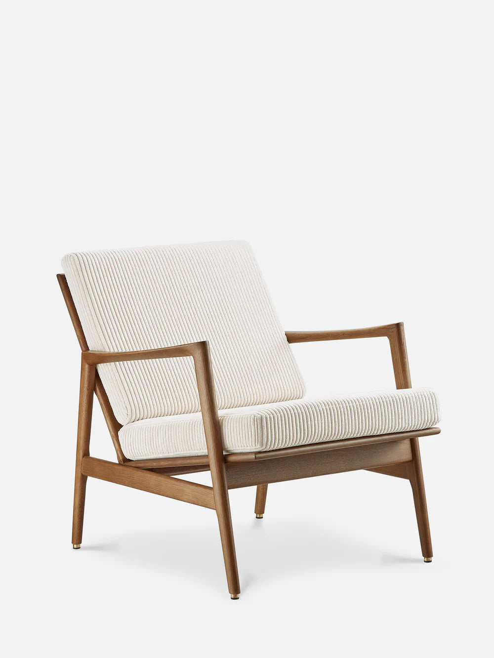 Stefan Lounge Chair - in Cord Creme Fabric