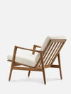 Stefan Lounge Chair - in Cord Creme Fabric