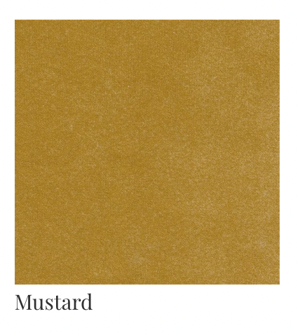 366 Armchair - in Shine Velvet Mustard Fabric