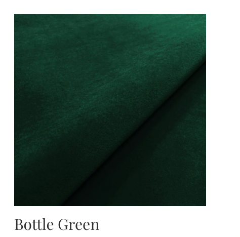 Fox Lounge Chair - in Velvet Bottle Green Fabric