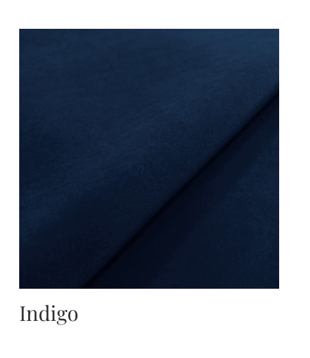 Fox Lounge Chair - in Velvet Indigo Fabric