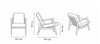 Stefan Lounge Chair - in Braid Brown Fabric