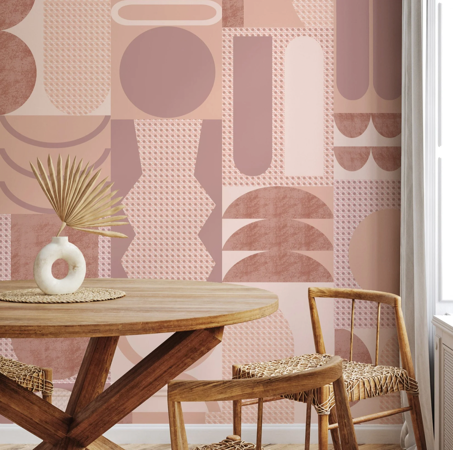 No Rules Cannage Wallpaper in Dawn