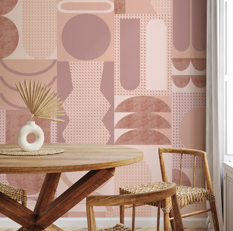 No Rules Cannage Wallpaper in Dawn