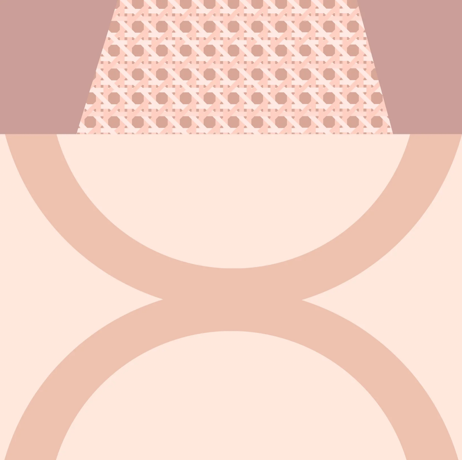 No Rules Cannage Wallpaper in Dawn