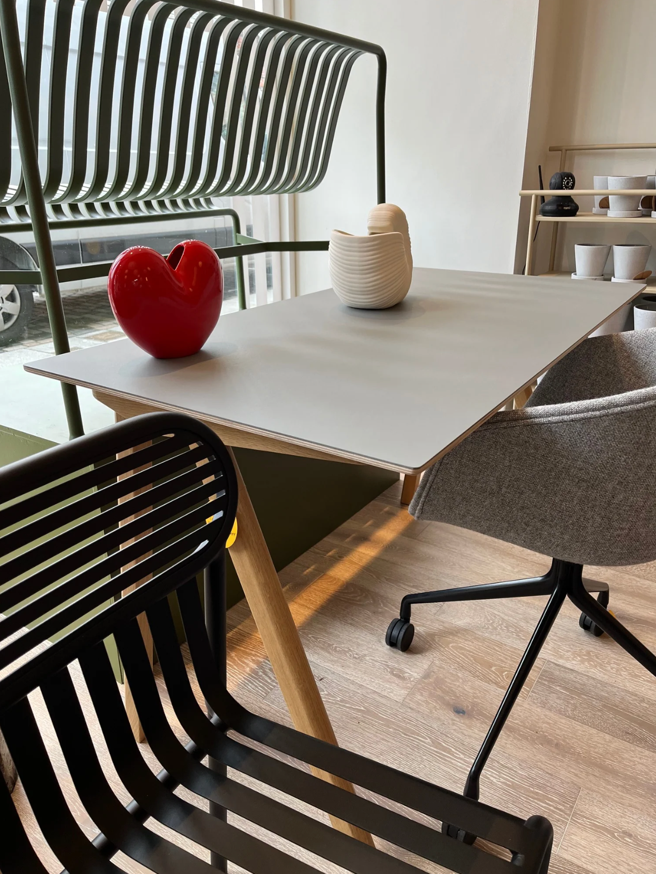 HAY CPH 90 DESK GREY LINOLEUM - SALE EX DISPLAY - TOJO