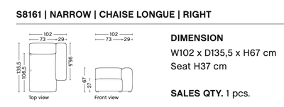 EX DISPLAY HAY Mags Soft Sofa RIGHT Armrest RRP £2900.00