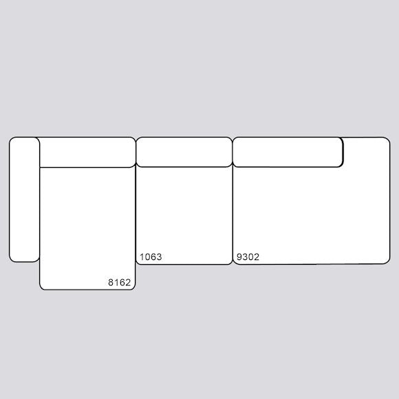 Mags 3 Seater Combination 3 Left End