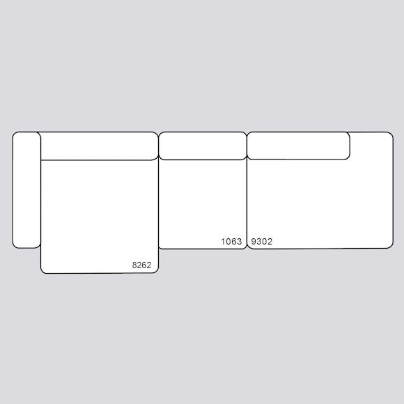 Mags 3 Seater Combination 4 Left End