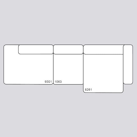 Mags 3 Seater Combination 4 Right End