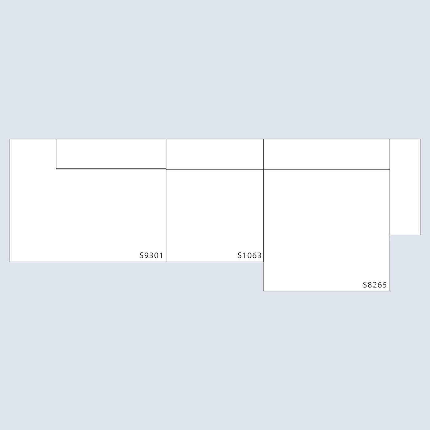 Mags Soft 3 Seater Combination 4 RIGHT armrest - Low Armrest