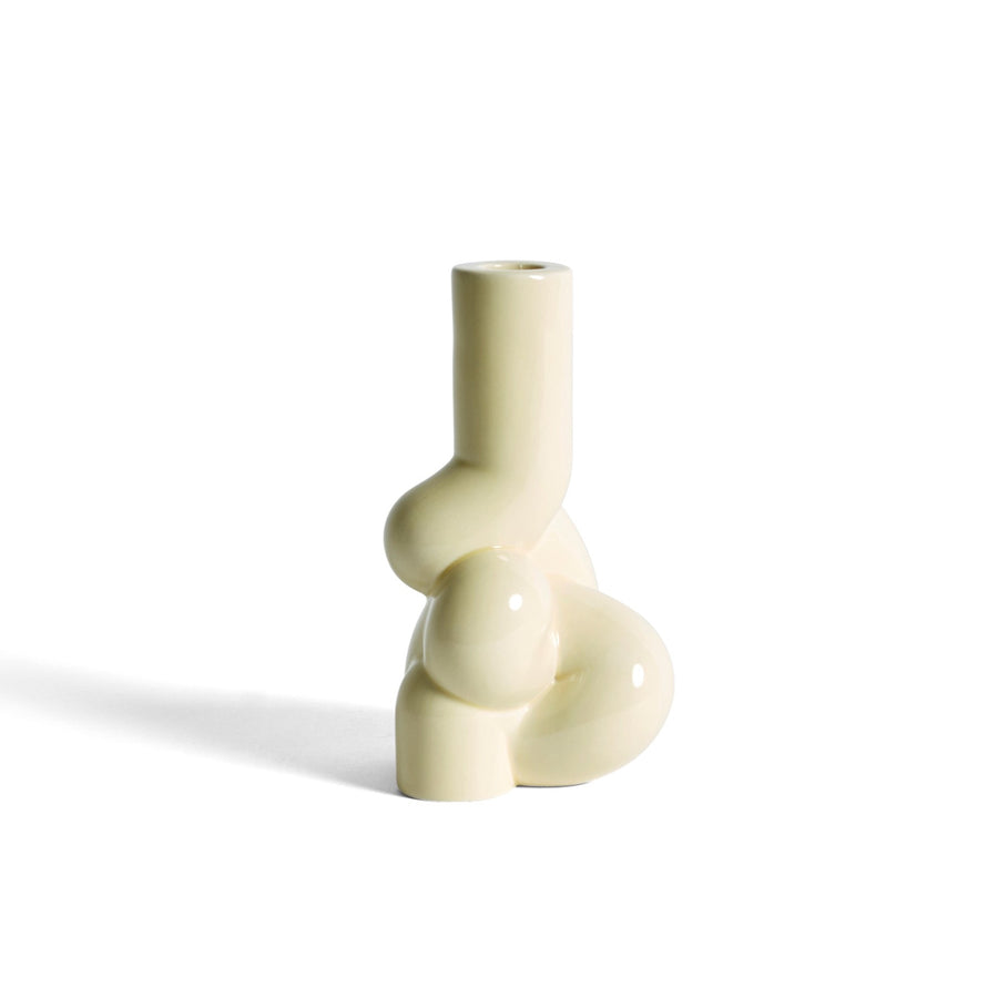W&S Soft Candleholder Soft Yellow