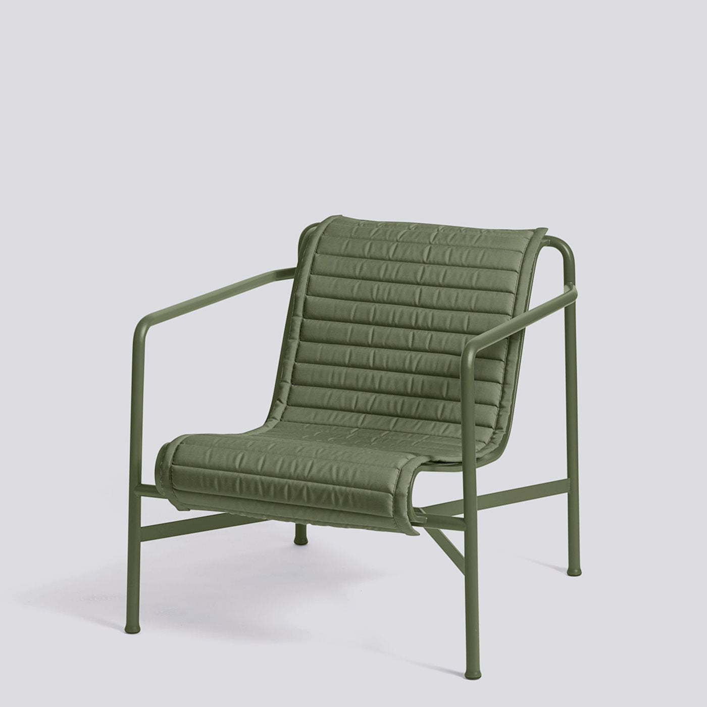 Metal lounge chair with cushion discount