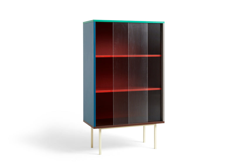 Colour Cabinet Tall with glass doors