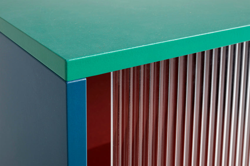 Colour Cabinet Tall with glass doors