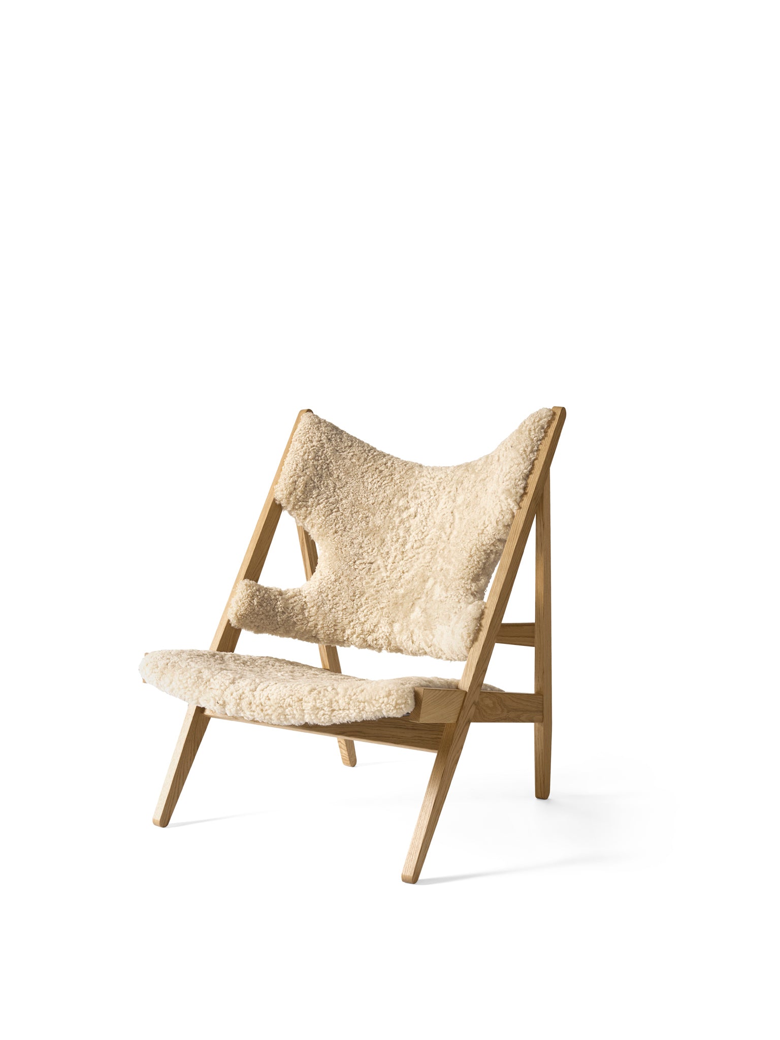 Knitting Lounge Chair, Sheepskin