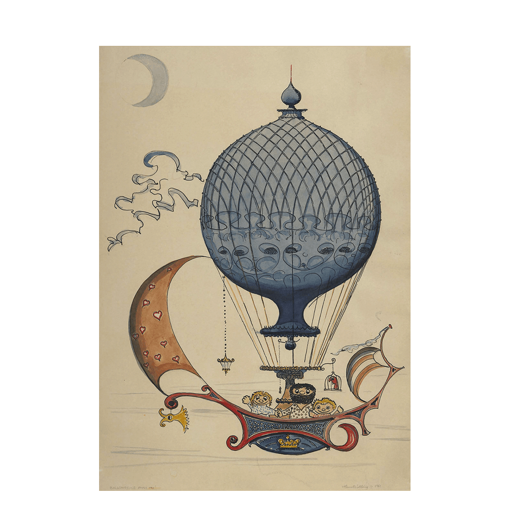 Balloon Travel Poster Large