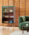 Colour Cabinet Tall with glass doors