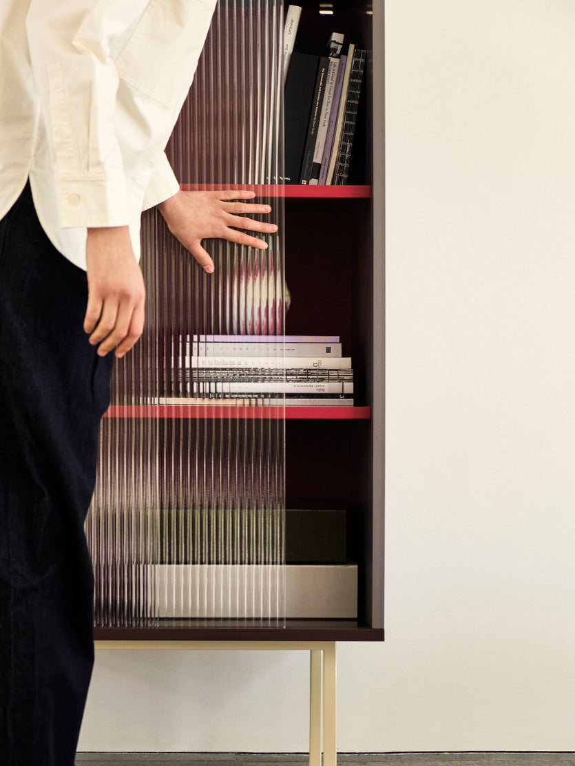 Colour Cabinet Tall with glass doors