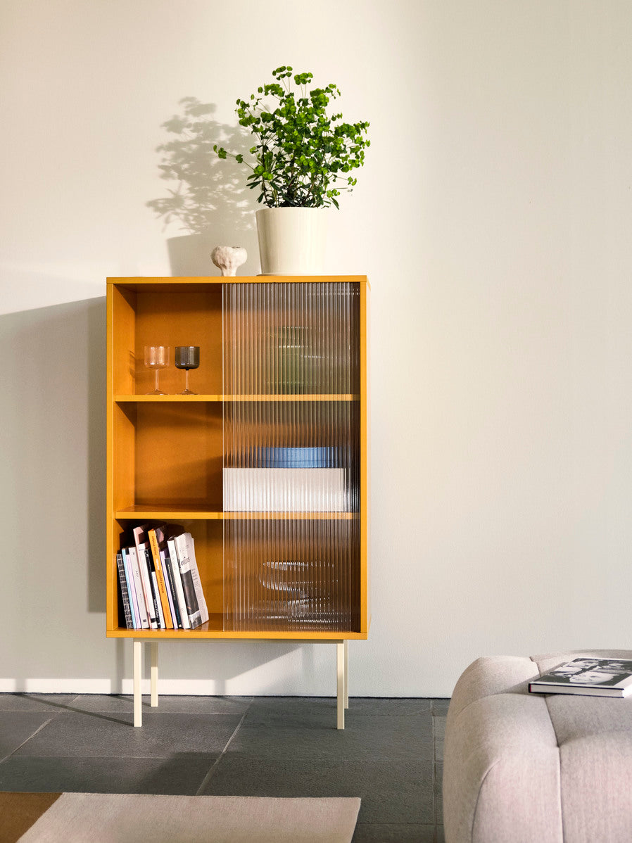 Colour Cabinet Tall with glass doors