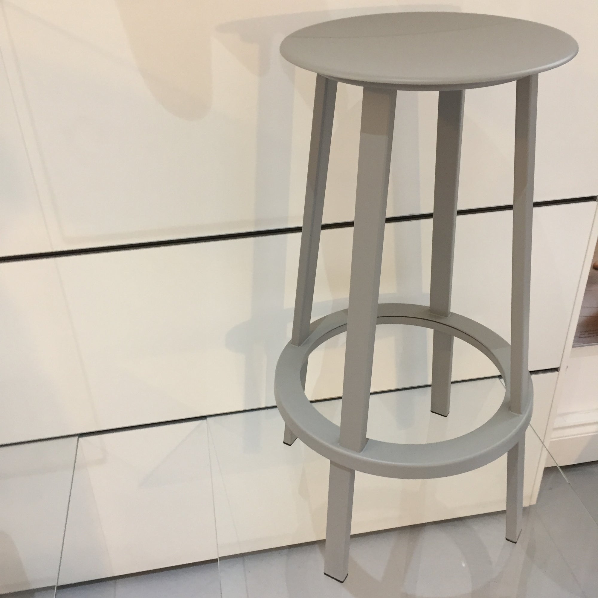 SALE HAY Revolver High Bar Stool Grey - Ex Display