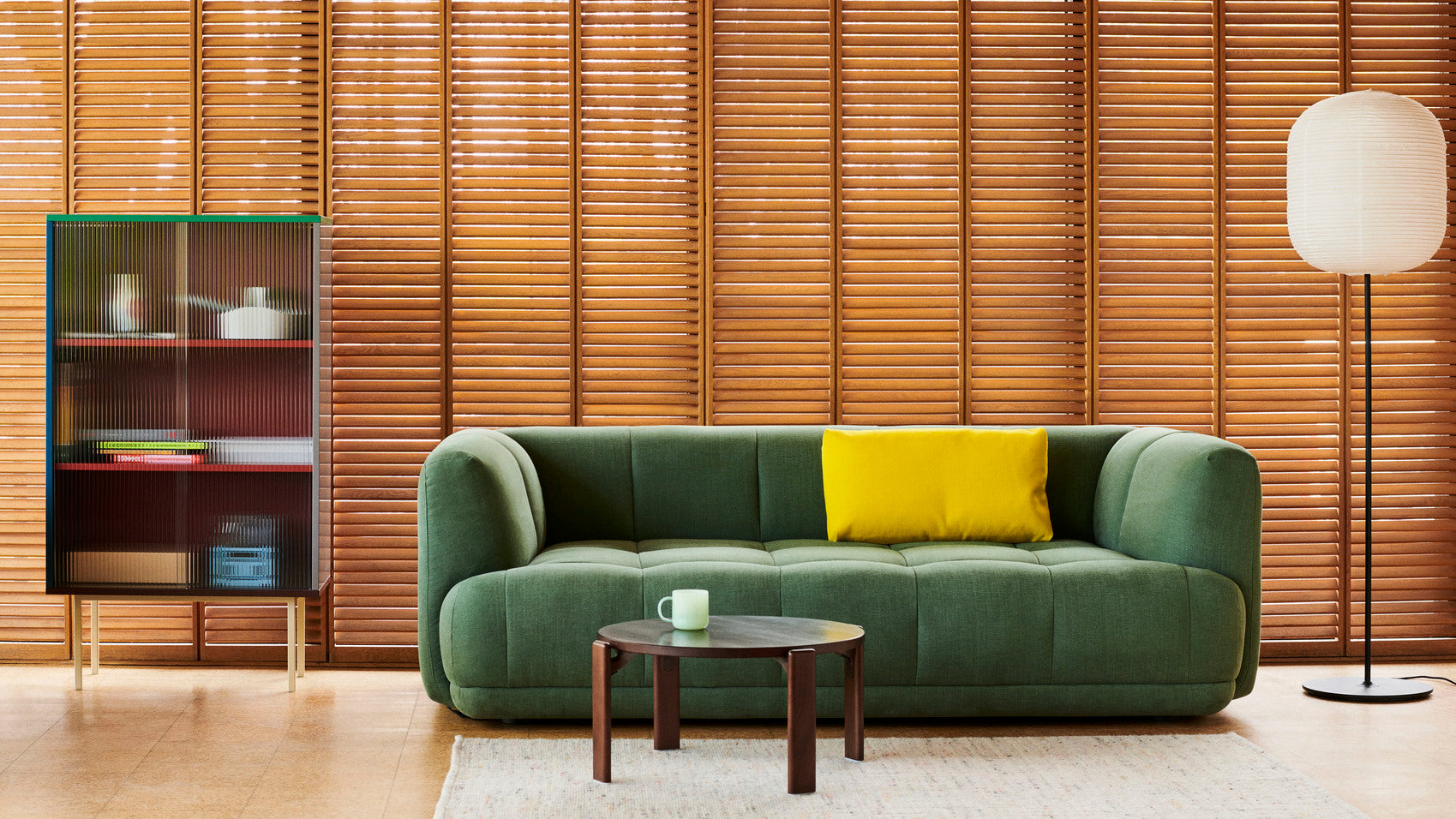 Colour Cabinet Tall with glass doors