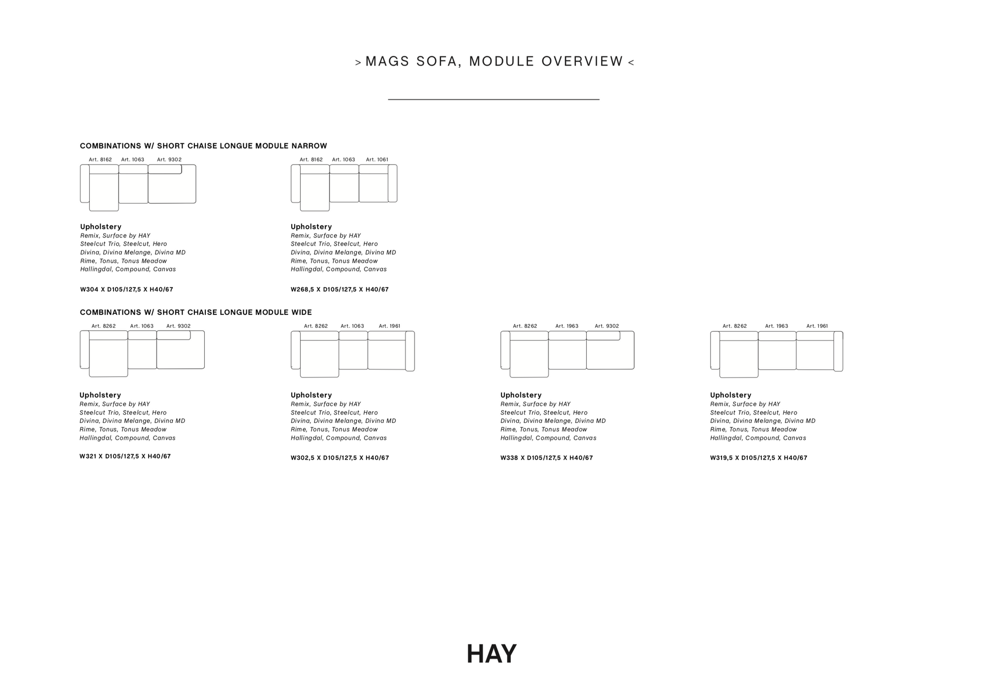 Mags Sofa Module 1061 / Narrow Right End