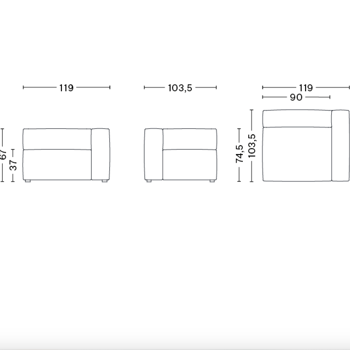Mags Soft Module S1961 Wide Right End