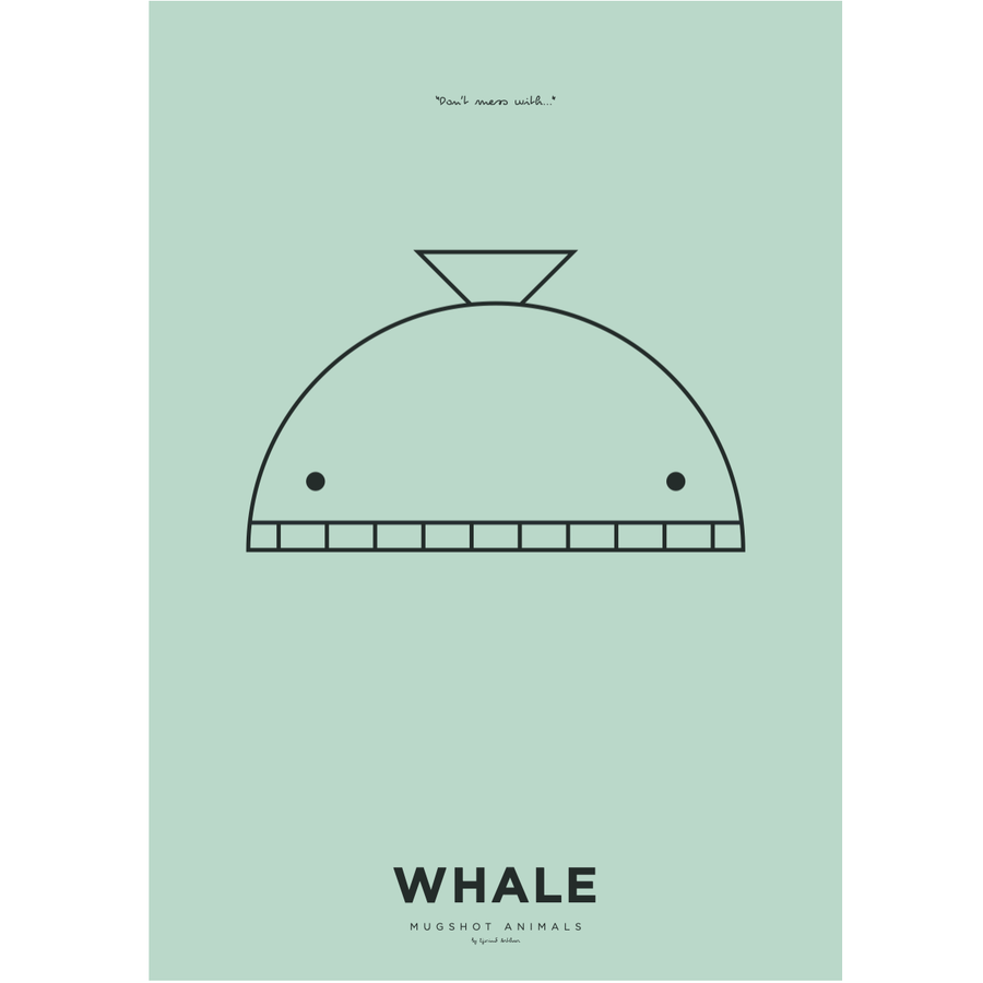 Whale Poster A3