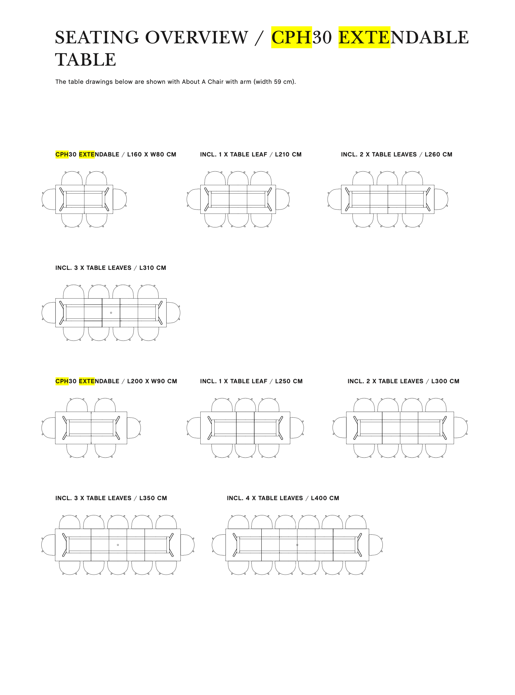 CPH 30 Extendable Table