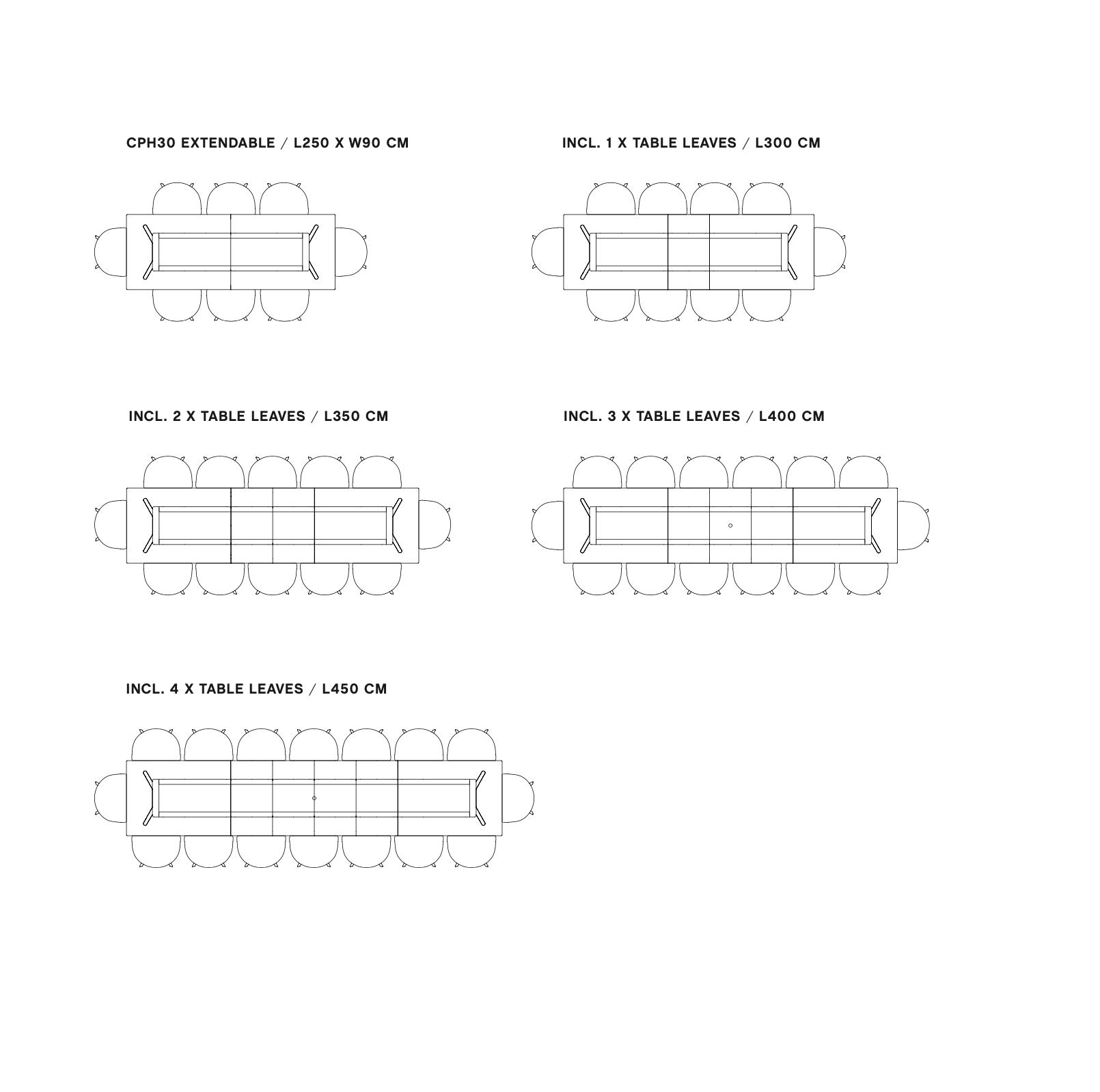CPH 30 Extendable Table